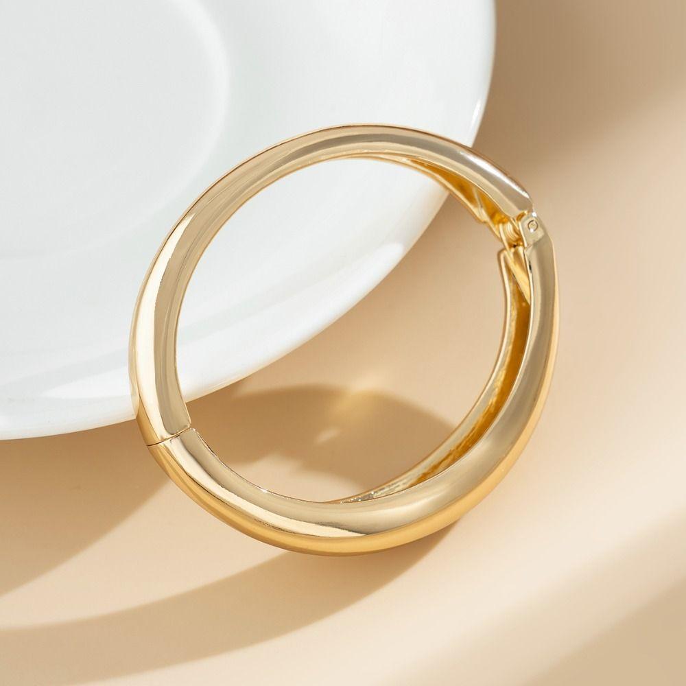 Metal Cuff Bangles Minority Design Exaggerated Bracelet Cute Irregular Open Bangle  Decoration