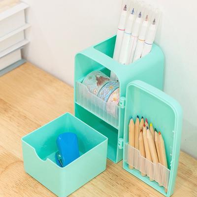 White Color Pen Holder Green Color Pencil Holder Office Supplies Stationery Supplies  School