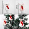 Adorable Christmas Tree Decorations Featuring Cute Plush Reindeer Ornaments In White And Pink