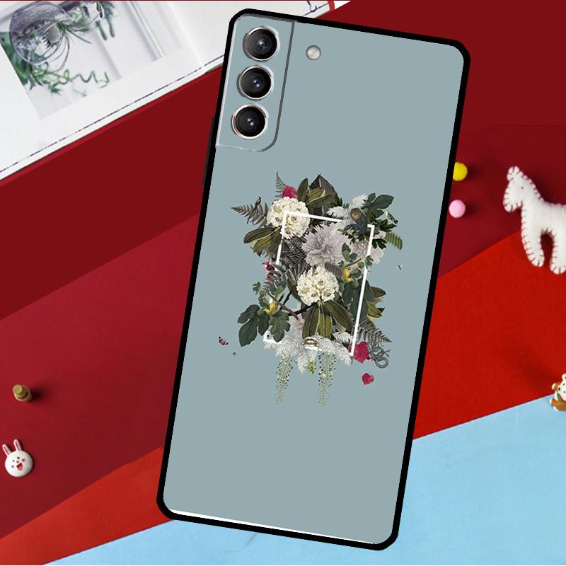 Aesthetics Flower Funda For Samsung Galaxy S26 S25 S23 S22 S20 S24 Ultra S9 S10 Plus S21 FE S25 FE Phone Case