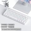 61-key Wired Mechanical Keyboard, Blackberry Gradient Design for Gaming & Office, High Aesthetic Value for Girls