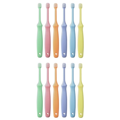 

ЛАПИС, Бог чистки зубов: Матовая зубная щетка «Сладкая вата» для младенцев и малышей в возрасте 1, 2 и 3 лет, 6 цветов (По 2 штуки каждого вида, 12 зубных щеток) ЛА-111