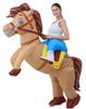 JOYBRO Costume de Cheval Gonflable pour Adultes Costume de Cowboy Amusant à Chevaucher Parfait pour et Événements Taille Unique Convient à la Plupart Halloween, Cosplay, Fêtes,