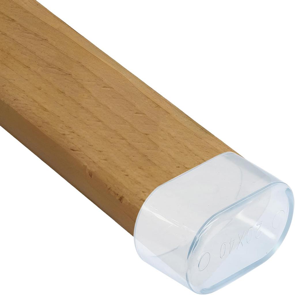 4Pcs Clear Silicone Oval Chair Leg Covers - Furnitures Feets Protectors, Oval Chair Leg Caps