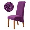 Velvet Chair Cover Stretch Dining Chair Cover Winter Warm Long Back Chair Cover Washable For Kitchen Home Hotel Wedding 1 Pcs