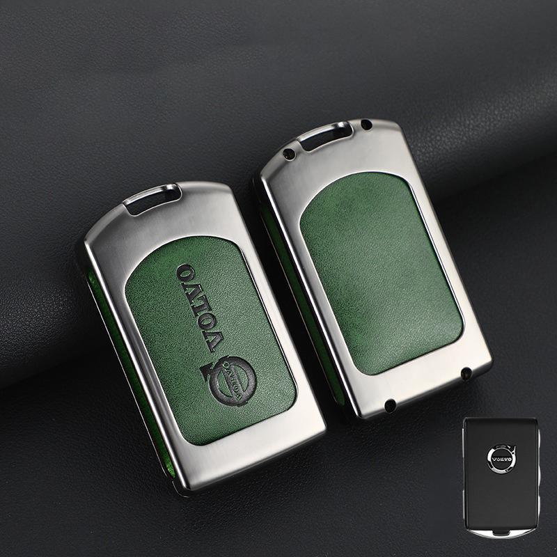 Car Styling Remote Key Case Cover Shell Holder For Volvo S60 S90 XC40 XC60 XC90 V60 V90 Polestar 1 Polestar 2 Protector Keychain