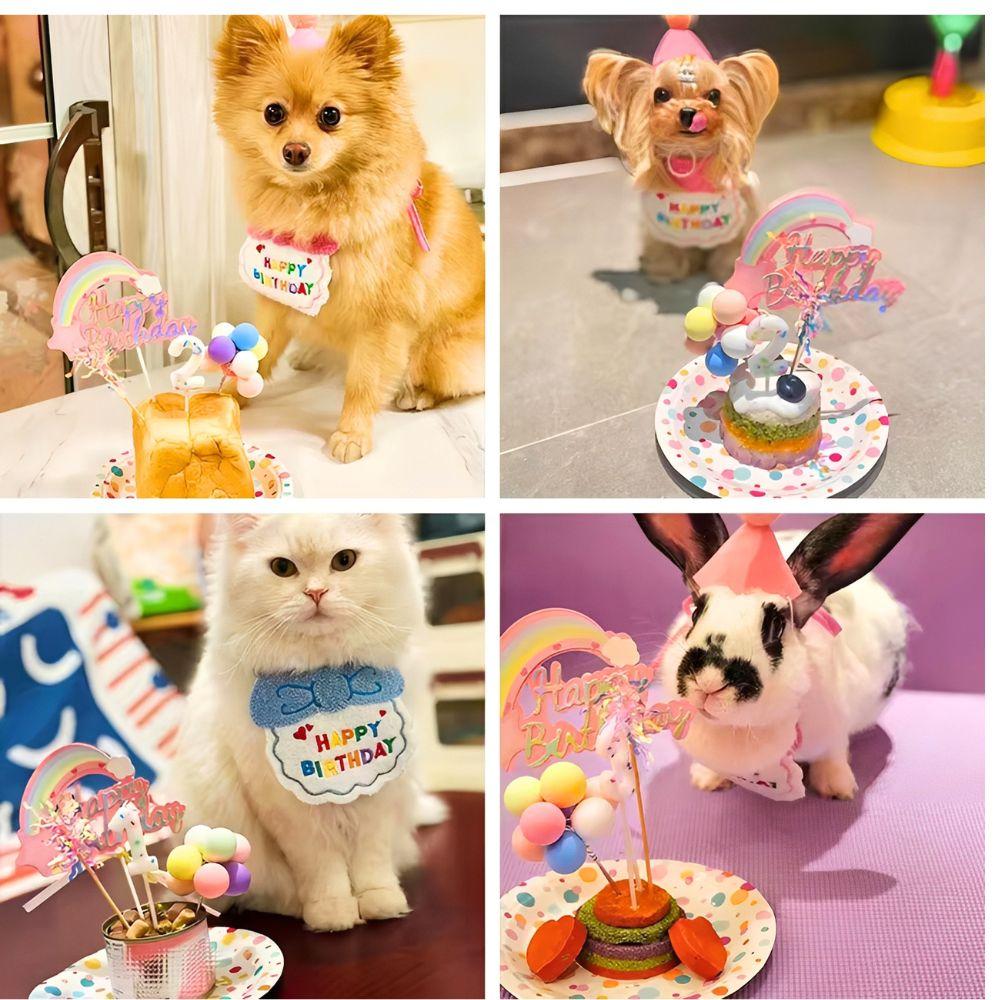 1pc Polyester Pet Scarf Pink/Blue Party Dress-up Suitable For Cats, Dogs, And Other Cute Pets All-season Accessories YMY