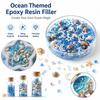 30/60/100g Seashell Ocean-Themed Epoxy Resin Filling Blue Crystal Vase Filler Gems  Micro Landscape