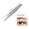 Stainless Steel Slanted Flat Head Eyebrow Tweezers for Multi-functional Hair Removal
