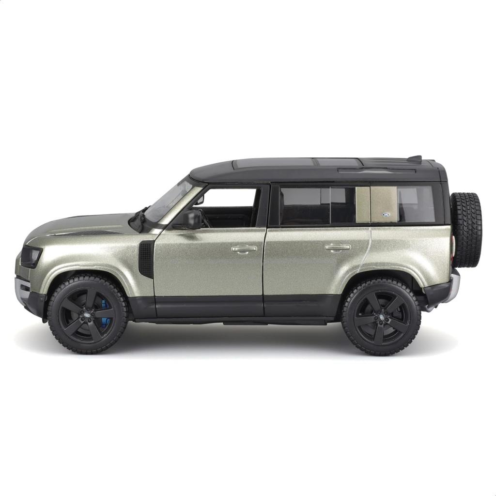 Bburago 1/25 Scale Land Rover 2022 Defender 110 Green / Diecast Model Car, Finished Product, 18-21101 GN
