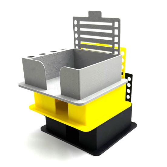 Note Pad Dispenser Portable Note Holder with Template Sturdy PLA Notepad Organizer for Office School Home Desk Planning And Organization