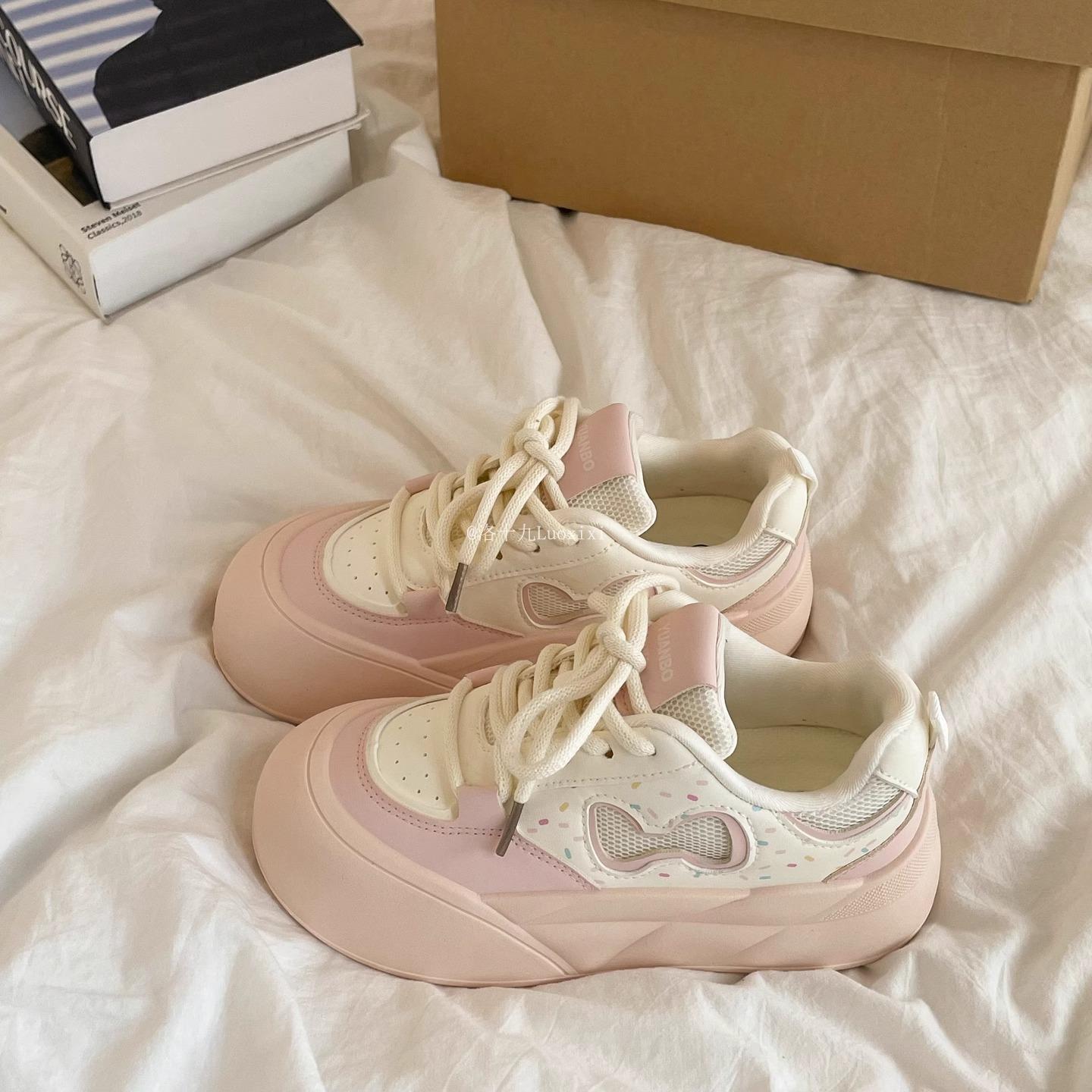 

Dopamine thick baseplate shoes women s 2025 new summer student versatile chic shoes original niche white shoes 40