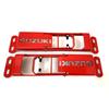 Suzuki Samurai Sierra Door Hinge Step Foot Peg Metal Foldable 2 Set Red & Black