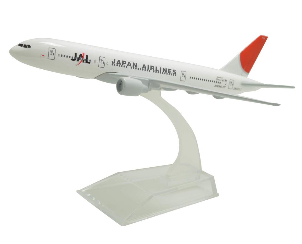 TANG DYNASTY 16cm Japan Airlines B777 Alloy Airplane Model Toy 1/400 (JAL)