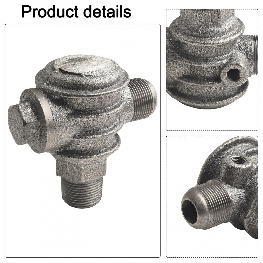 3-Anschluss Eisen Außengewinde Rückschlagventil Anschlusswerkzeug für Luftkompressor Luftpumpe