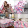 Luminous Children's Coral Fleece Flannel Blanket - Glow In the Dark Sofa or Nap Cover.