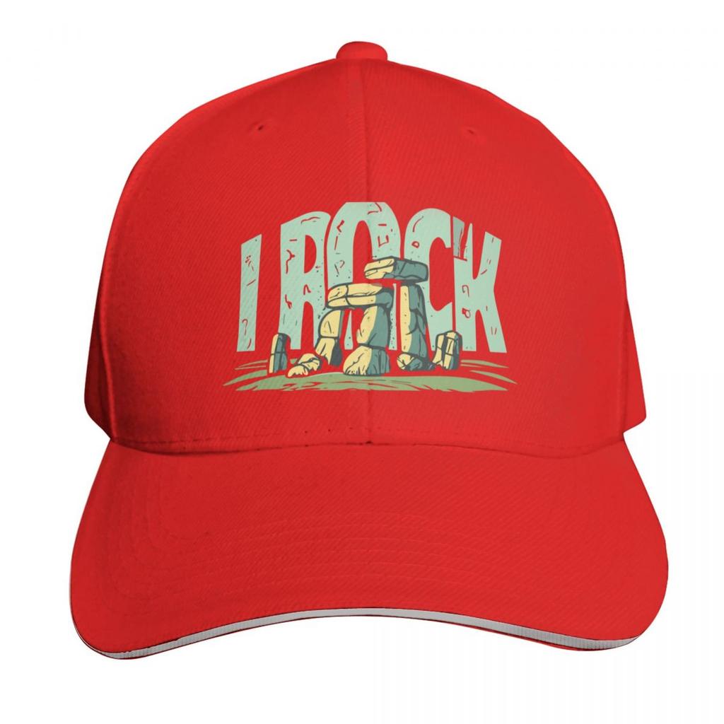 I Rock Stonehenge Stones Historical Design Baseball Cap Thermal Visor Tea Hat Rugby Sailor Cap for Unisex Women Unisexs