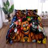 Cartoon Freddy Bedding Set Duvet Cover Pillowcase Bedroom Decor for Boys and Girls Birthday Gift Available In Single Double and