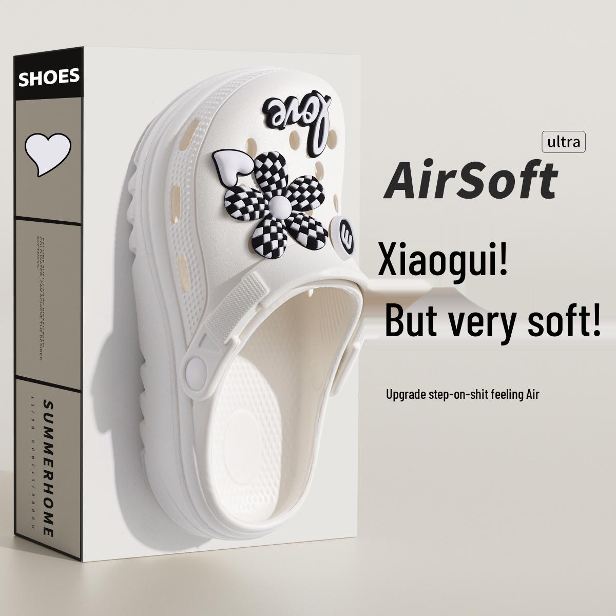 

Женские летние 2025 медицинские сабо - EVA толстая подошва больничные тапочки 40-41