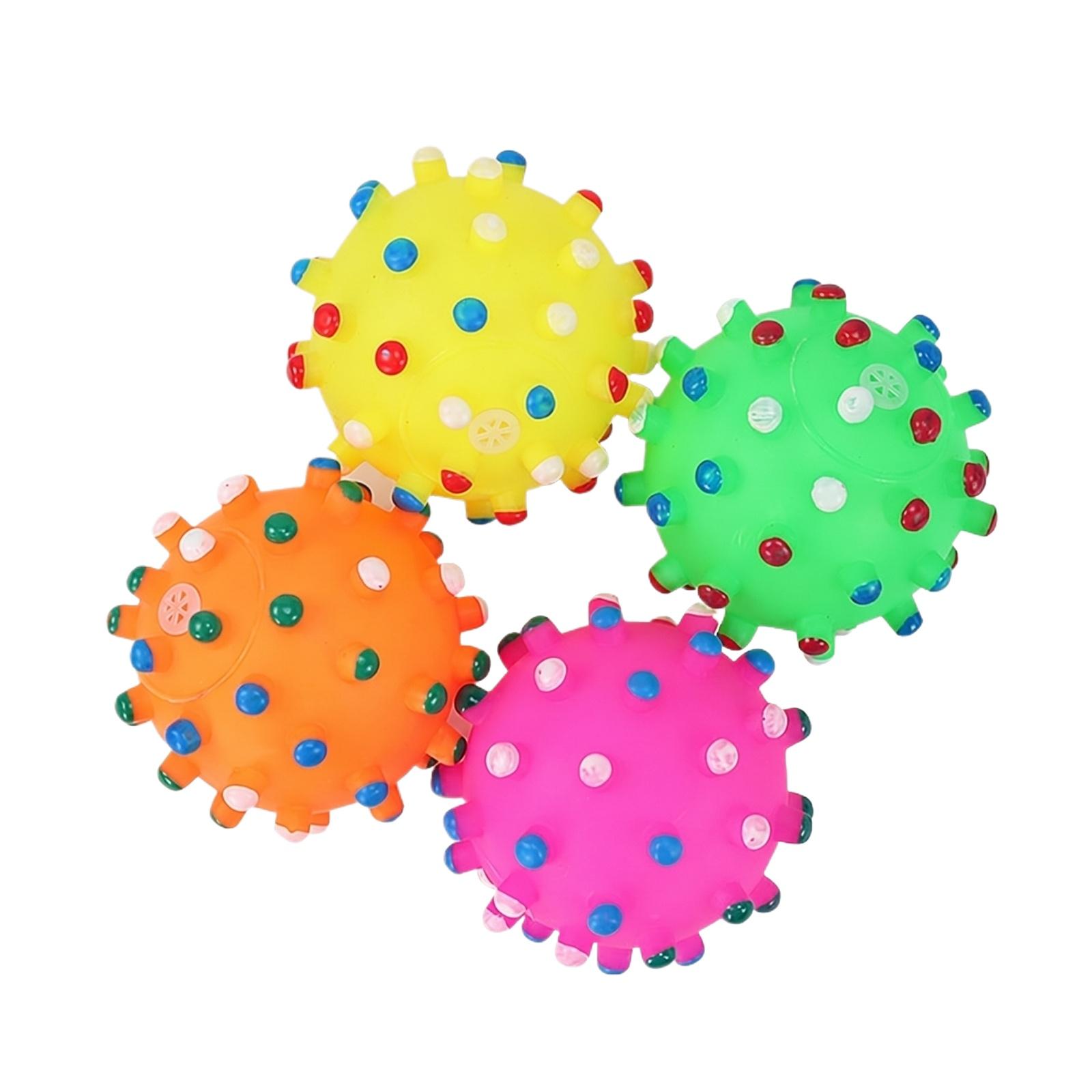 

Pet Toy Spiky Ball Durable Rubber Chew Ball for Dogs and Cats Interactive Play and Exercise Suitable for Indoor and Outdoor Use One Size