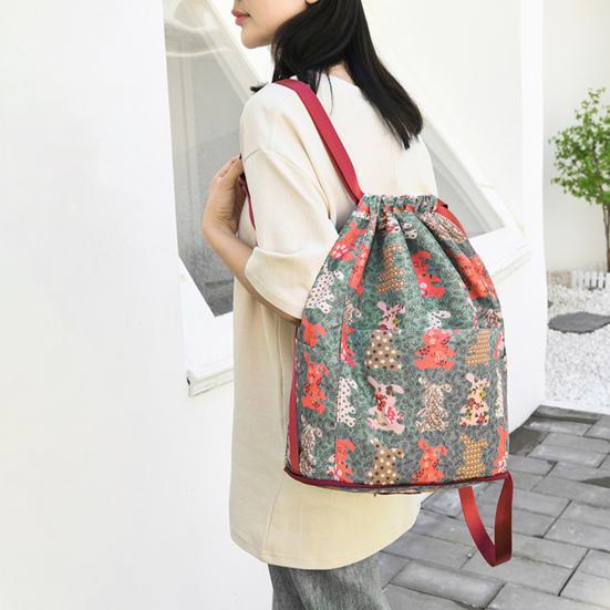 Yousheng Waterproof Foldable Drawstring Backpack Abrasion-resistant Multi-pocket Durable Versatile Travel Bag