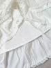 Sweet Ruffled White Puff Cake Skirt for Women - High-Waisted Slim A-Line Midi (2026 Summer)