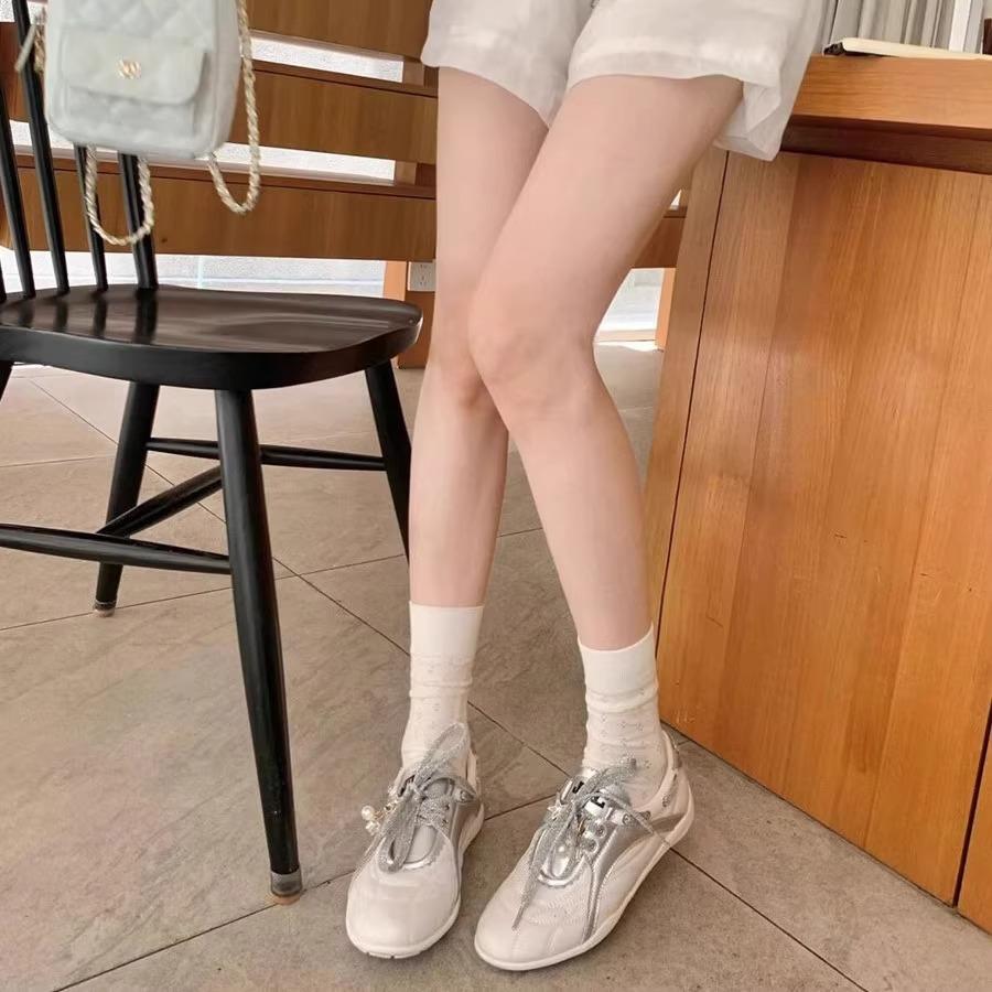 Soft Leather Version~ Genuine Leather French Fairy Style Color Matching Lace-up German Training Shoes 2025 Summer New Versatile Casual Shoes Women