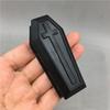Removable Halloween Coffin Box Candy Container Mini Black Cross Coffin Halloween Coffin Model  Home