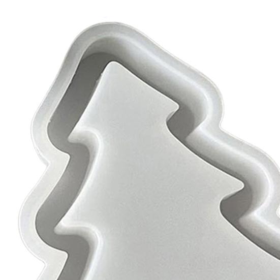 1/3Pcs Christmas Tree Silicone Mold DIY Handmade Hollow Xmas Tree Ornament Crafts Mold Gypsum Cement Epoxy Resin Casting Mold