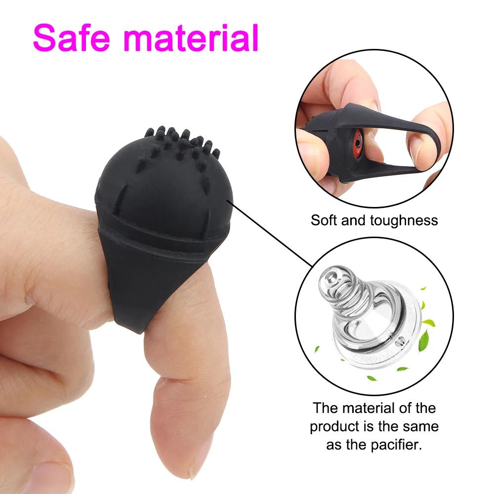 Erotic Mini Finger Vibrator G Spot Lesbian Sex Toys Clitoris Stimulator for Woman