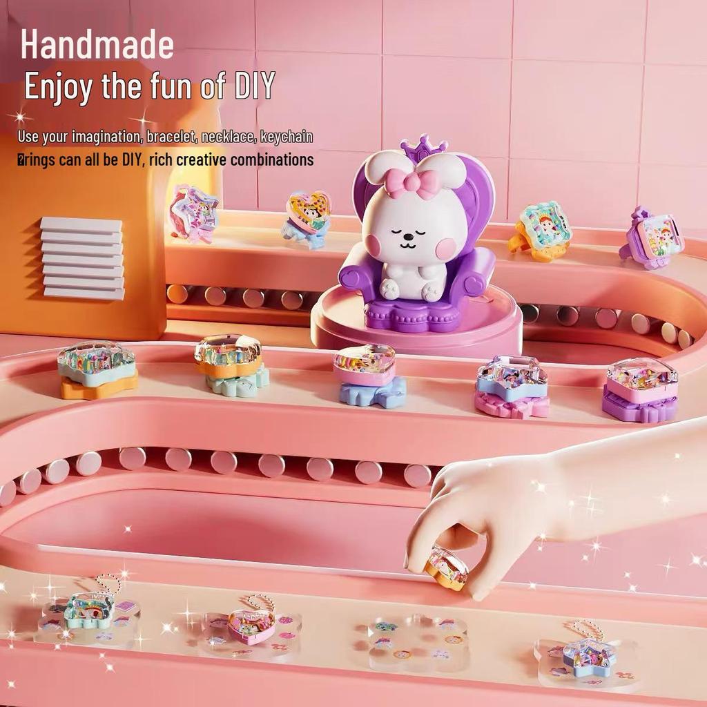 Cross-border Kids' Toys: Ever-changing Magic Box DIY Jewelry & Treasure Chest with Diary Materials for Girls