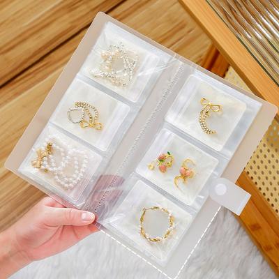 Jewelry Storage Box Sealed Bag Earrings Anti-Oxidation Hand Jewelry Transparent Dustproof Storage Bag Necklace Jewelry Album