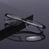 Men Titanium Alloy Reading Glasses Non Spherical 12 Layer Coated Lenses Eyeglasses Business Hyperopia Eyewear +1.0 To +4.0