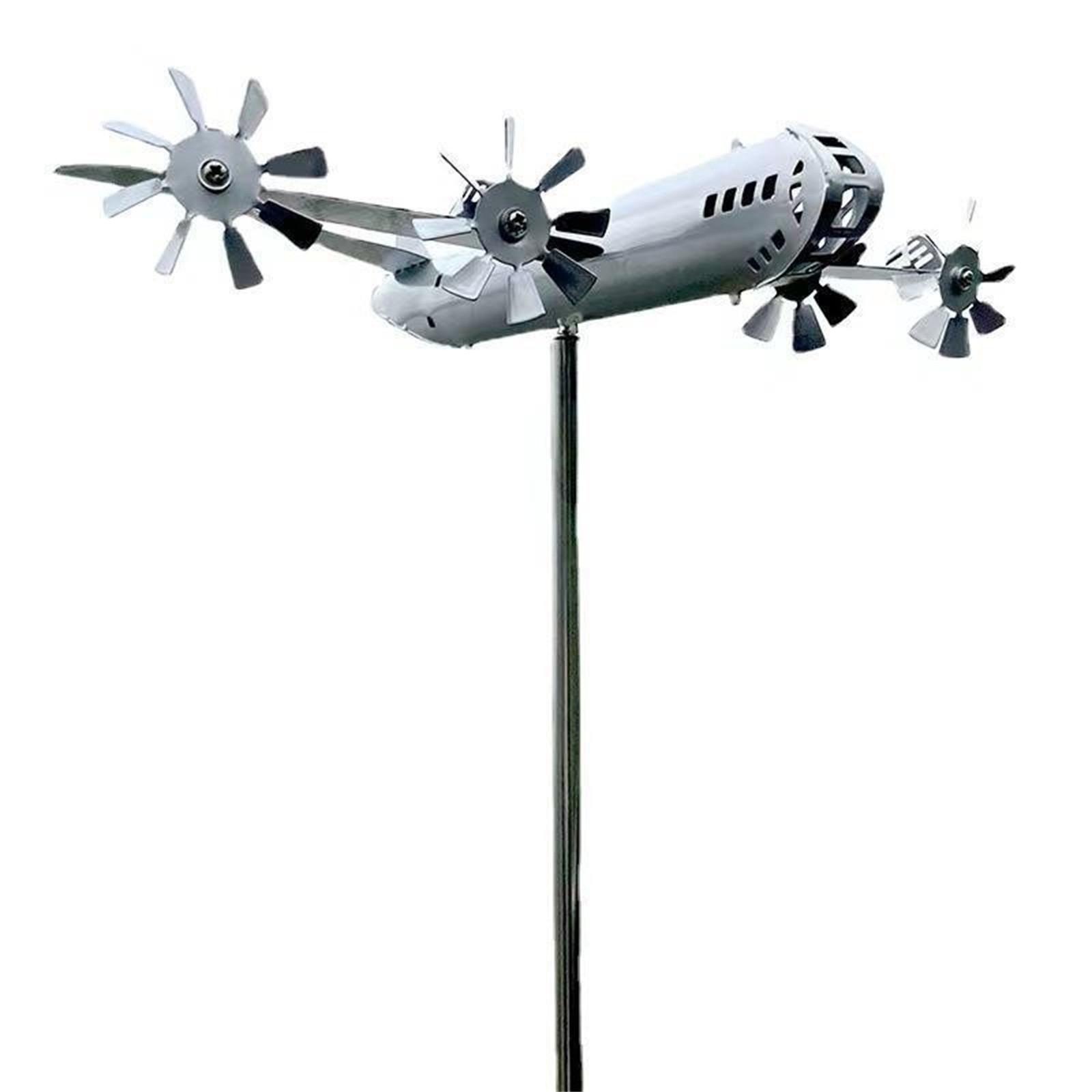 

Ветряная мельница B-29 Super Fortress, персонализированная металлическая ветряная мельница Энергия ветра Скульптура ветра Самолет Ветряная мельница Ветряная мельница из кованого железа One Size