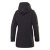 Reebok Solid Color Mid-Length Thick Zipper Hooded Long Sleeve Cotton Jacket Women Jackets FU1693-BLACK