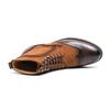 Fashion Patchwork Leather Boots For Man Suede And Split Leather Chelsea Boots Leisure Formal Oxfords Shoes For Winter