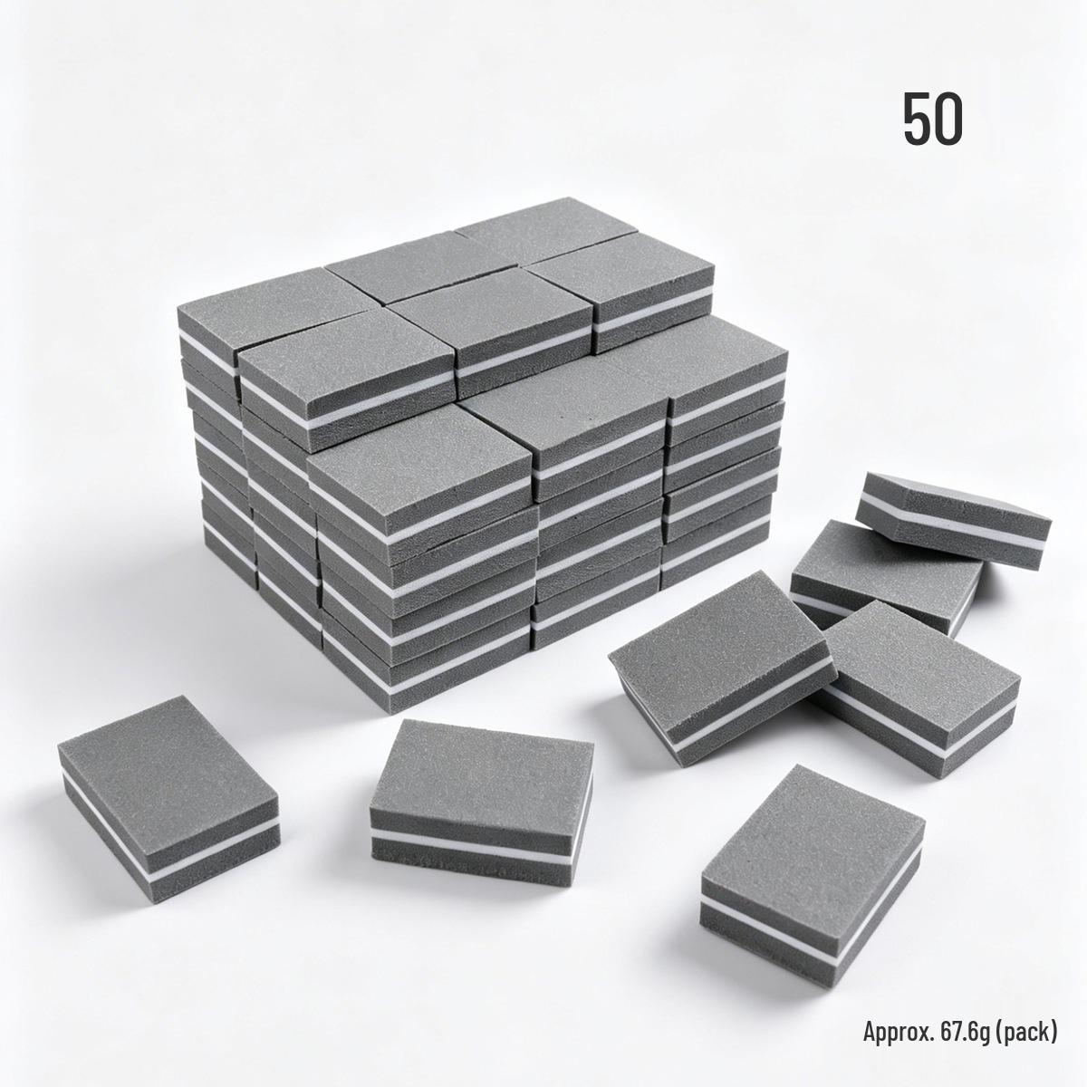Double-Sided Mini Cube Nail Sanding Sponge and Polishing File Tofu Block Bulk