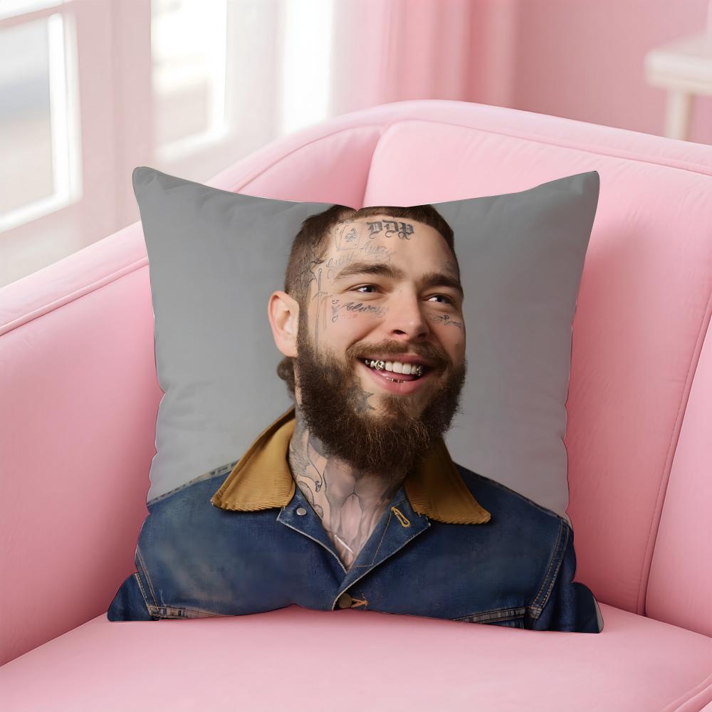 P-Post Malones Singer Hot Cushion Cover Comfortable Reversible Pillow Cover Ideal For Car Sofa Bedroom & Beyond