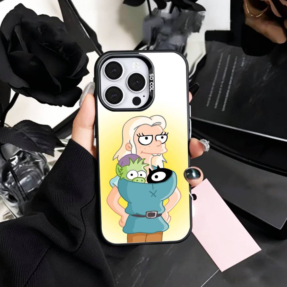 Fantasy D-Disenchantment   Phone Case For iPhone17,16,15,14,13,12,11 Plus,Pro Max Colored Silver Plated Inside Cover