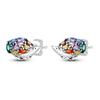 Cute Unicorn Stud Earrings Silver Plated for Little Girl Crystal Cat Mouse Elephant Heart Star Earring Gift Jewelry