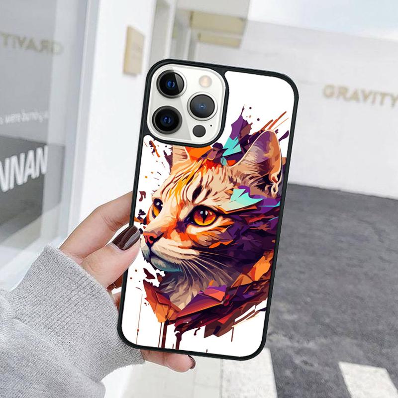 Creative Cute Pet Cat Animal Phone Case For iPhone 17 Air 15 16 Cover  11 13 14 Pro Max 12 Plus Max Fundas