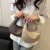 Yogodlns Simple Solid Color Clutch Bags Pu Leather Women Underarm Hobo Bag Commute Small Handbags For Ladies