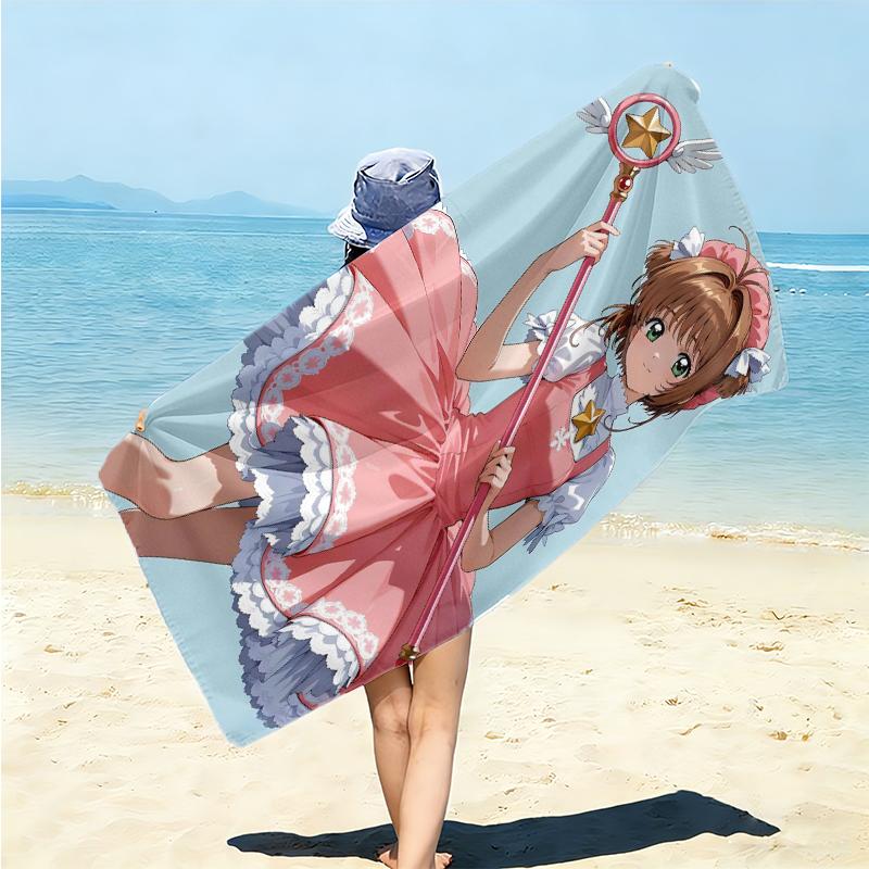 1Pc Magical Fairy Princess Beach Towel Microfiber Beach Towel Thin Absorbent For Beach Swimming Yoga Bath Sports 0917231
