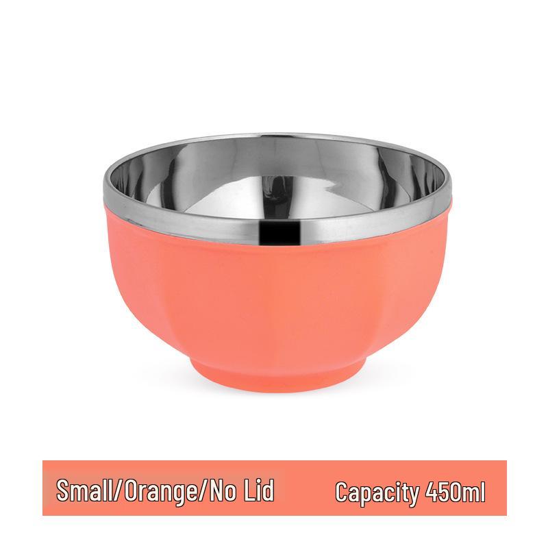 

Большая миска для риса из нержавеющей стали 304 - Термоизолированная, ударопрочная, в скандинавском стиле