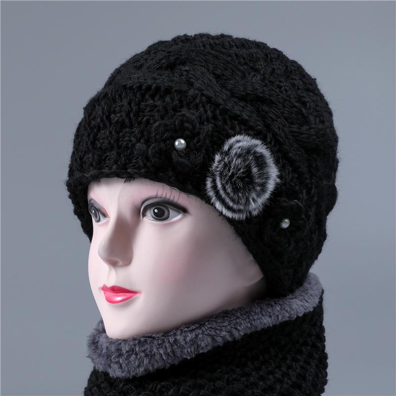 

Старая шляпа женская зимняя шерстяная шапка флисовая шапка женская шапка теплая шапка для свекрови One size elastic (separate hat)