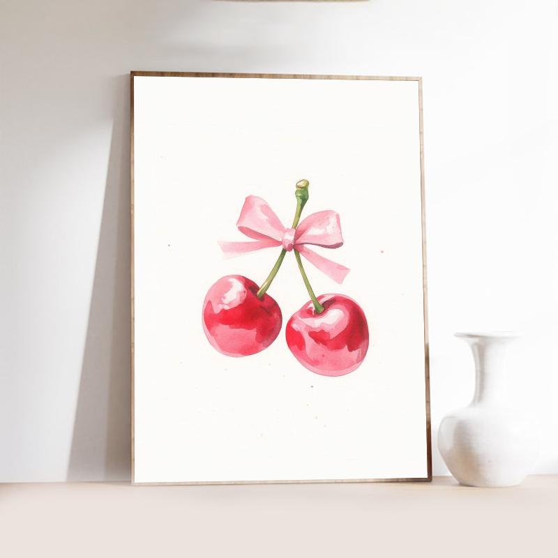 Pink Love Heart and Playing Cards Preparatory Student Canvas Print Poster Bauhaus Wall Art Poster Coffee House Bar Home Decor