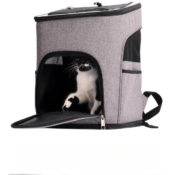 Portable Double‑Shoulder Pet Backpack Breathable Cat Dog Carrier Bag Large Capacity Outdoor Travel Pet Supplies