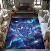 Manchester City Printed Flannel Area Rug Non Slip Soft Polyester Floor Carpet Indoor Decor Mat for Bedroom Living Room Sofa
