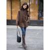 MOKANA Women's Luxury Double-Faced Wool Coat with Scarf