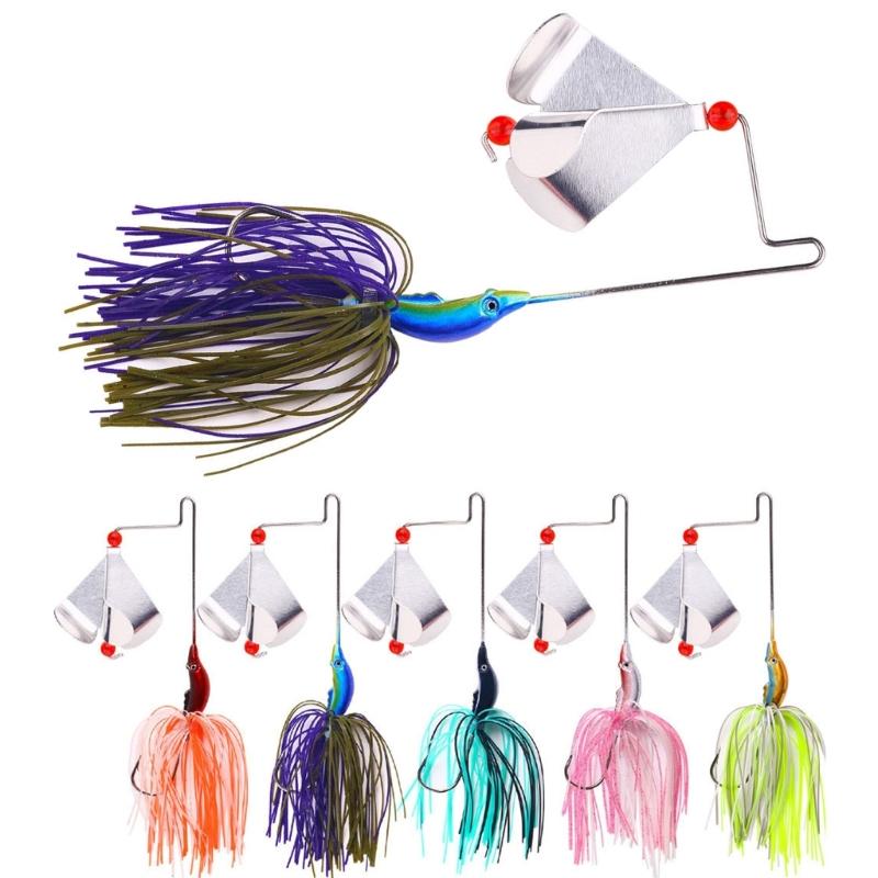 Spinner Baits Swim Jigs Fishing Lure for Freshwater Saltwater Fishing Spinnerbait Fishing Lures Fishing Buzzbait Lures